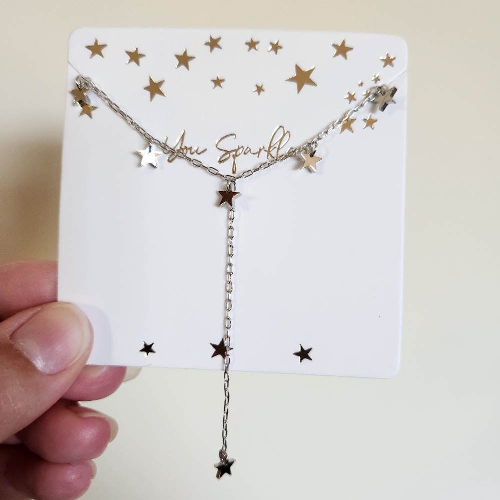 Francescas star necklace dangle silver NEW